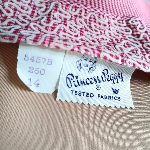 SOLD 40s Vintage Princess Peggy Button Gingham Front House Dress Rockabilly VLV - Picture 11 of 12